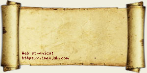 Janko Cincar vizit kartica